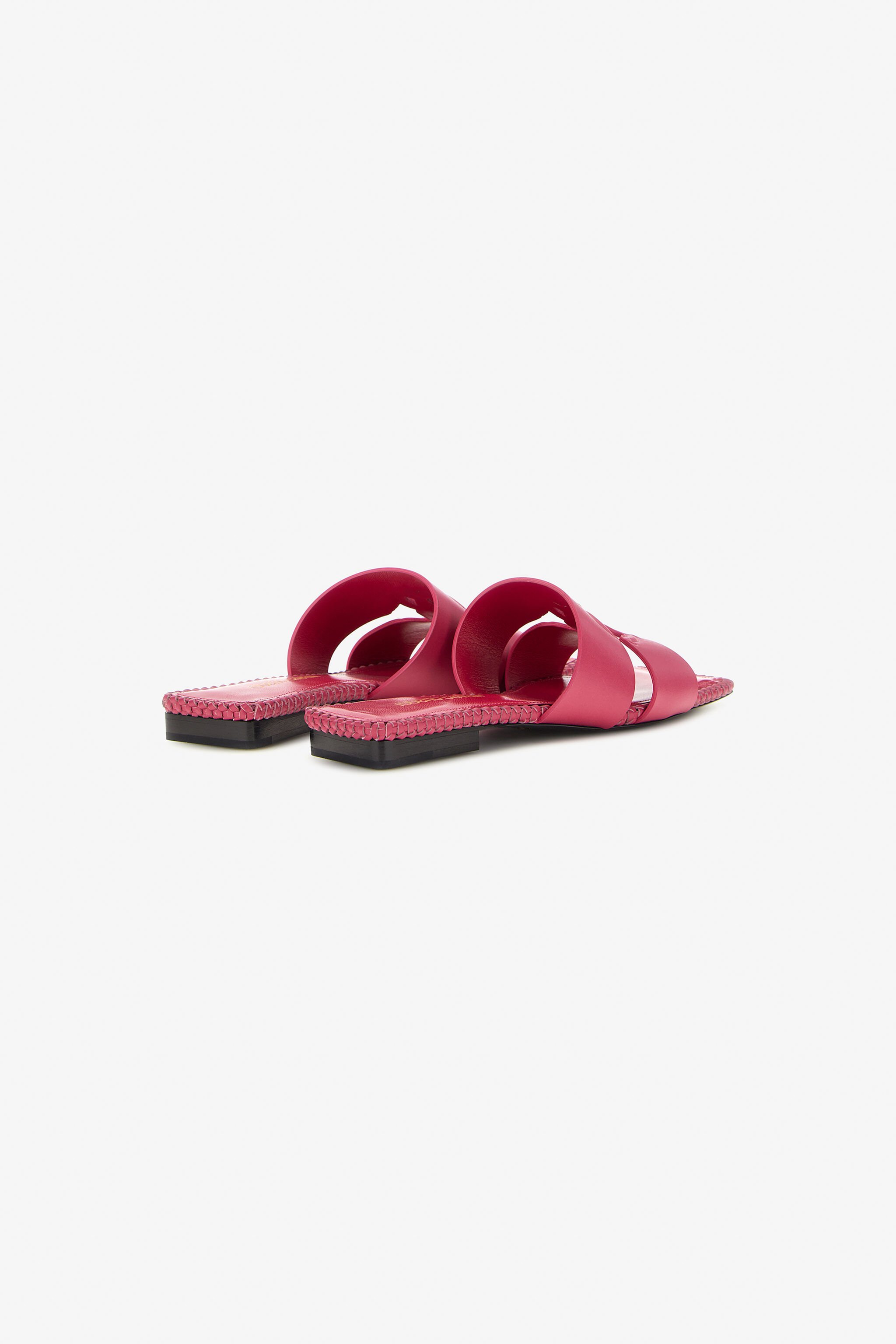 RC Sandali bassi con logo RC Fucsia SKS018-PZ172