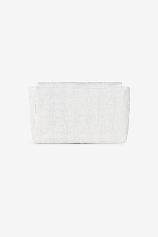JU RC Monogram-Embroidered Changing Bag JU RC Monogram-Embroidered Changing Bag Light blue PJB001-CSE21