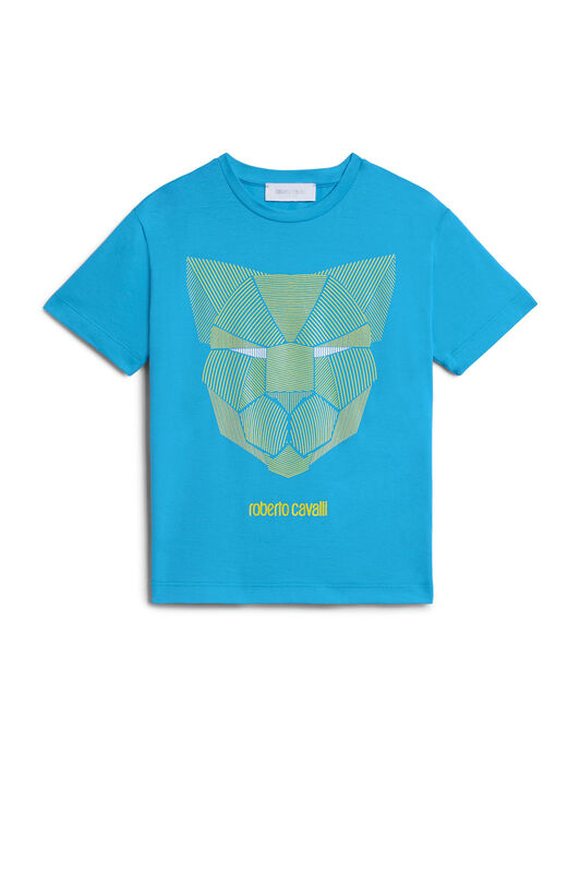 JU T-shirt con stampa Panther HORIZON BLUE IJT65F-JV025