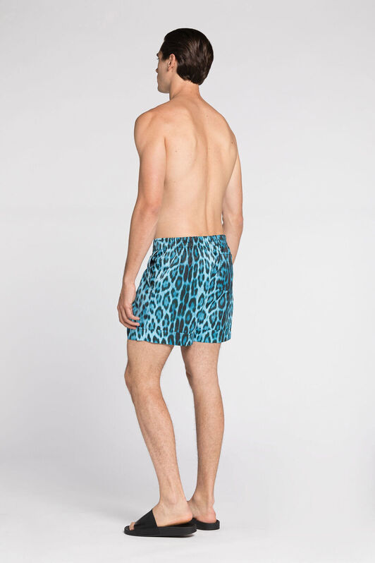 RC Short de bain à logo et imprimé jaguar Bleu QRH00K-5RF53
