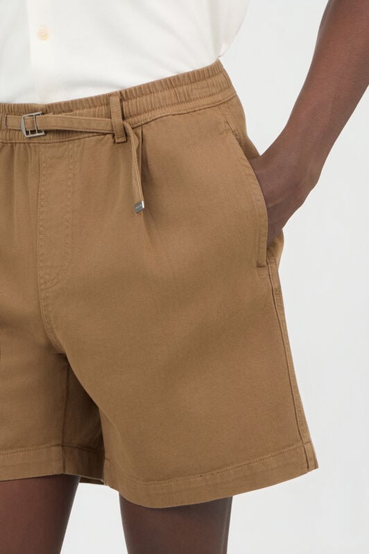 RC Brown Belted Cotton Shorts MILITARY GREEN SOT20C-FA017