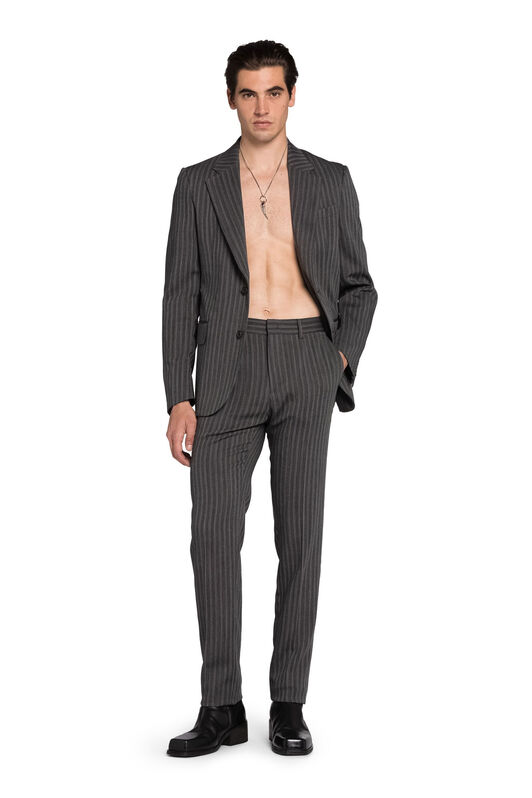 RC Striped Two-Piece Suit Dark gray KNT921-RG039