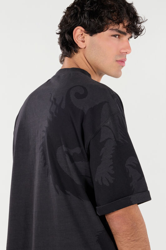 RC T-Shirt Con Monogram RC Ideogramma Nero VNT62H-JD060