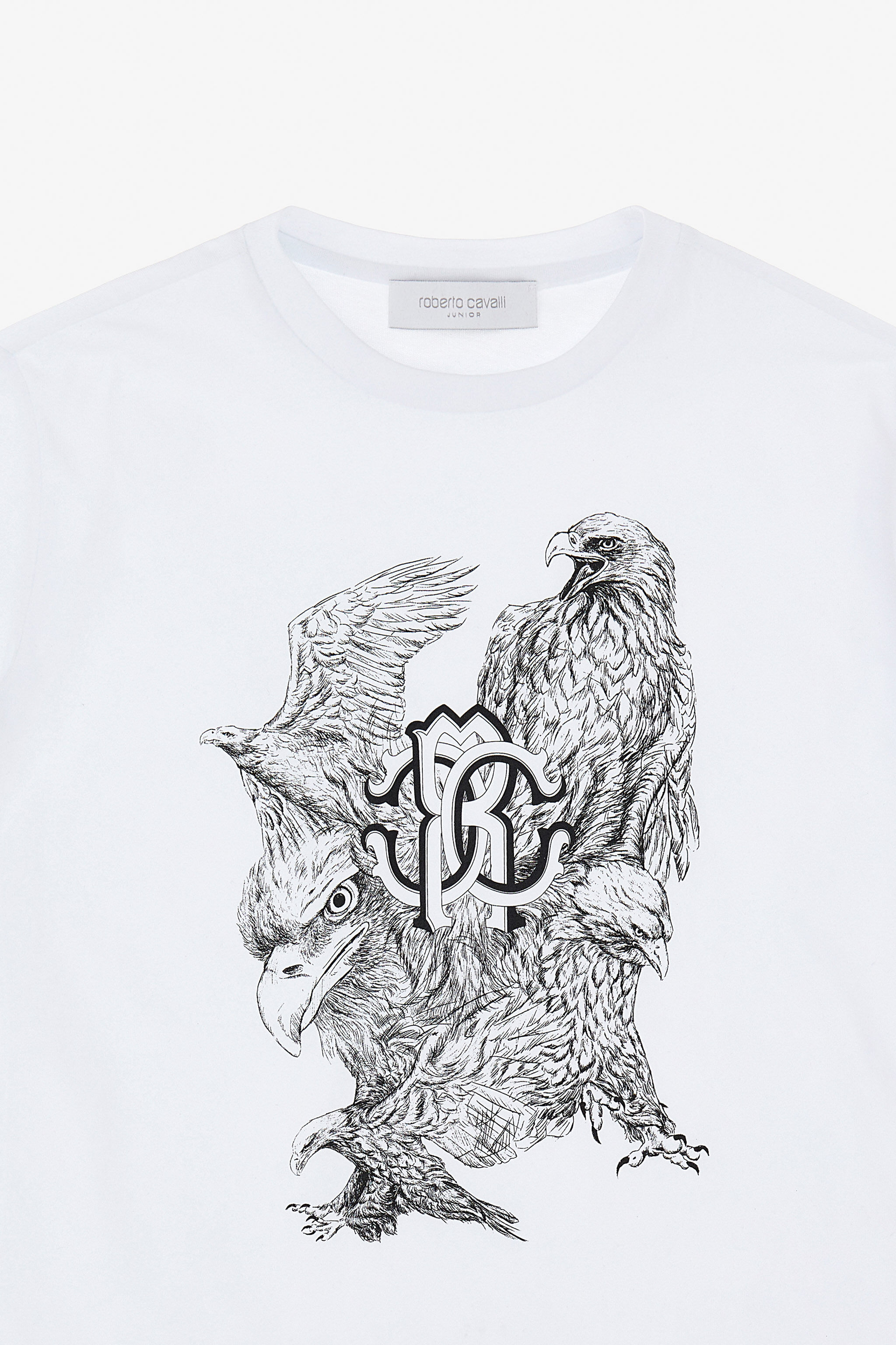 JU Printed T-shirt White TJT60U-JD001
