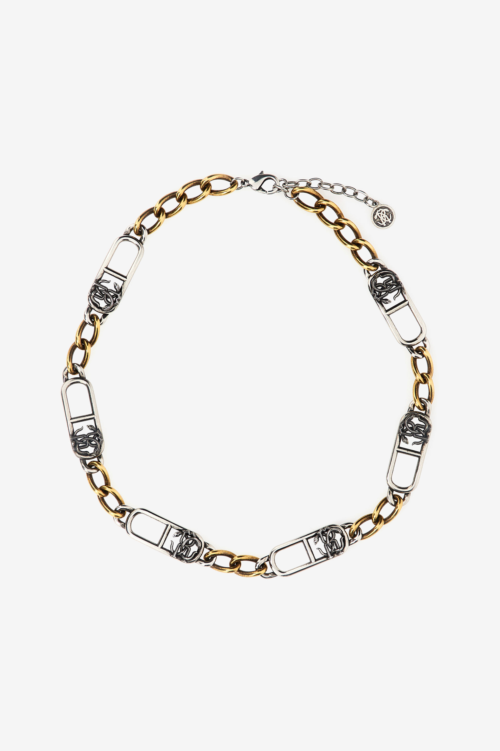 RC Necklace with Monogram RC Argent/Or SRG005-AM258