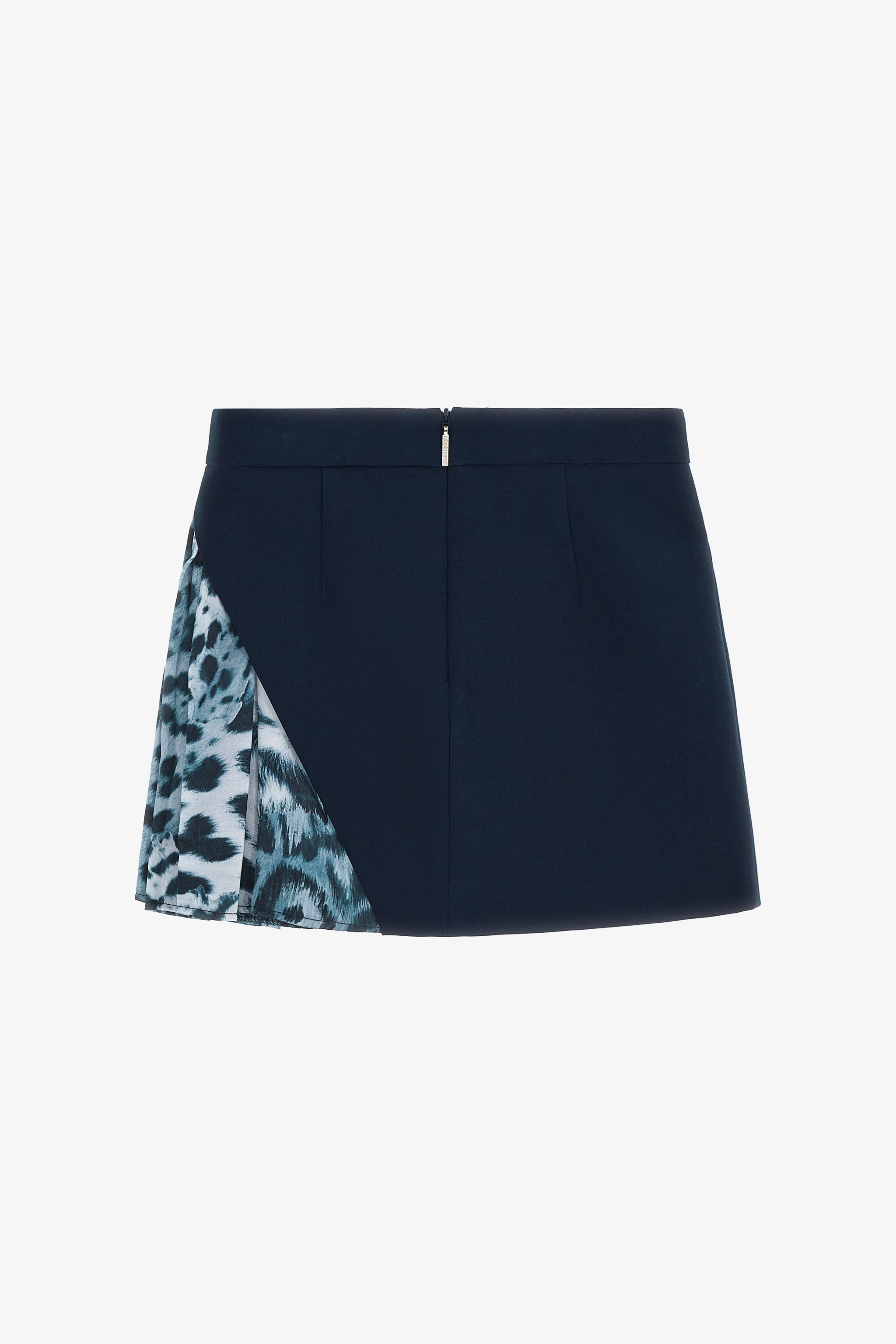 JU Skirt With Jaguar Skin Insert BLUE NAVY TJT30F-KU012