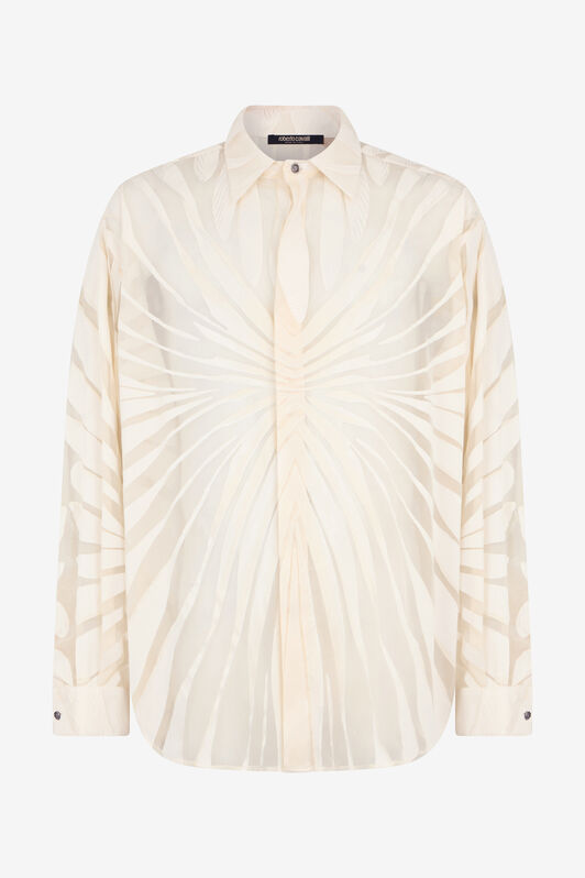 RC Chemise Avec Imprimé Ray Dévoré NATURAL WHITE XRT722-HLI15