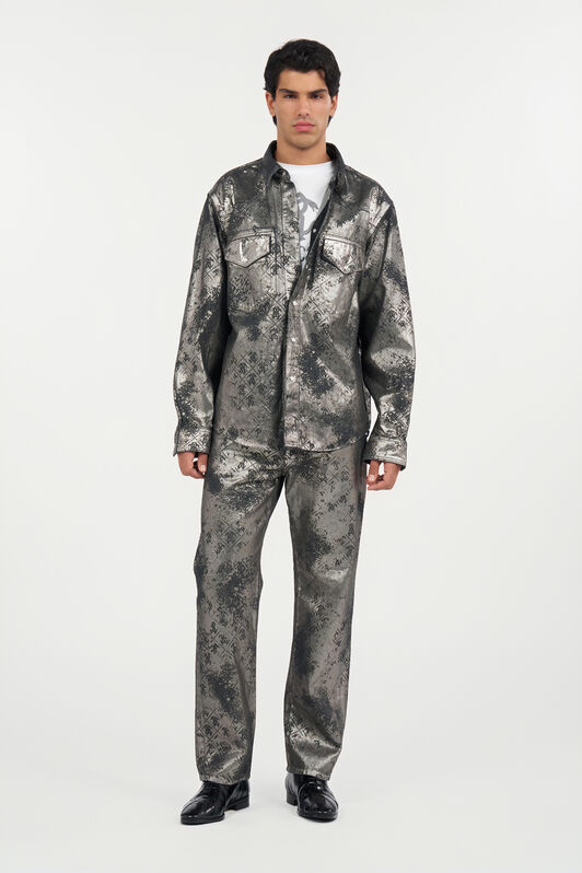 RC Camicia con stampa Monogram RC Camicia con stampa Monogram BLACK WRJ700-DN012