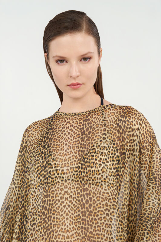 RC Caftano in Seta Baby Jaguar BROWN WQW016-HNR31