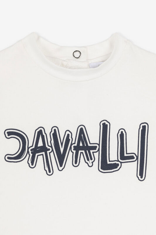 JU Logo-Print T-Shirt White OJT61C-JV025