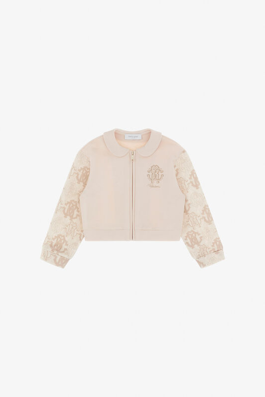 JU Cropped Sweatshirt With RC Monogram JU Cropped Sweatshirt With RC Monogram BEIGE TJT68S-CF050