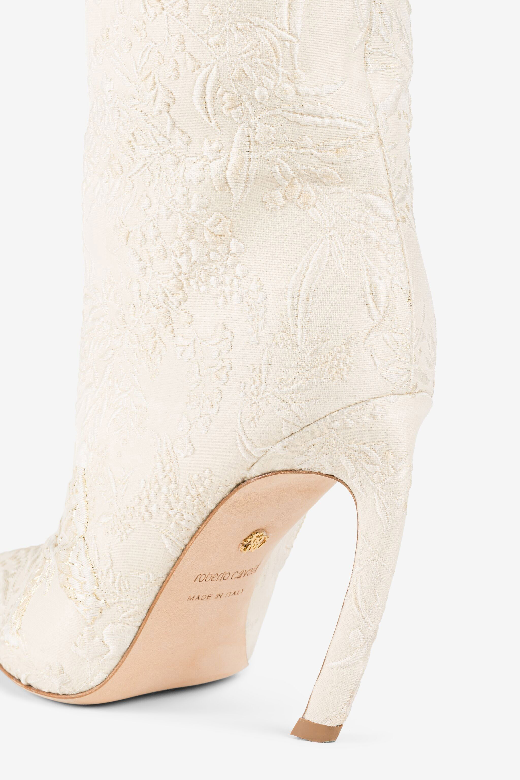 RC Tiger Tooth brocade 105mm boots Ivory QWS014-FT228