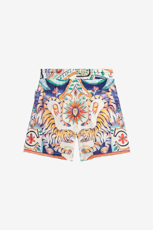 JC Shorts Mit Tropical-Garden-Print INDIA DIGITAL WFT20D-6D007