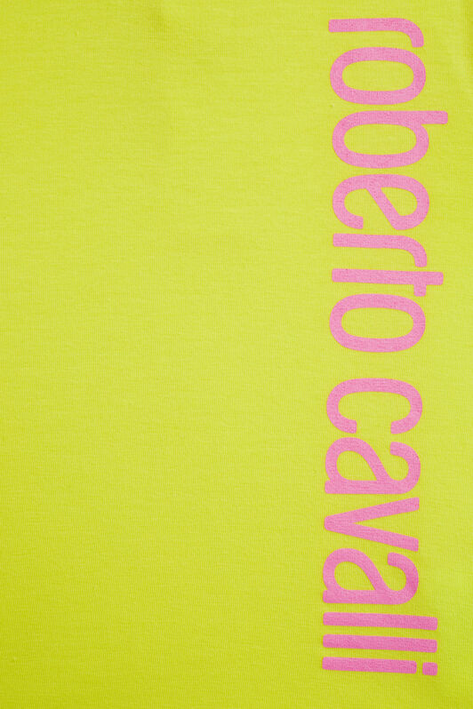 JU Yellow logo print T-shirt BLAZING YELLOW IJT635-JV025
