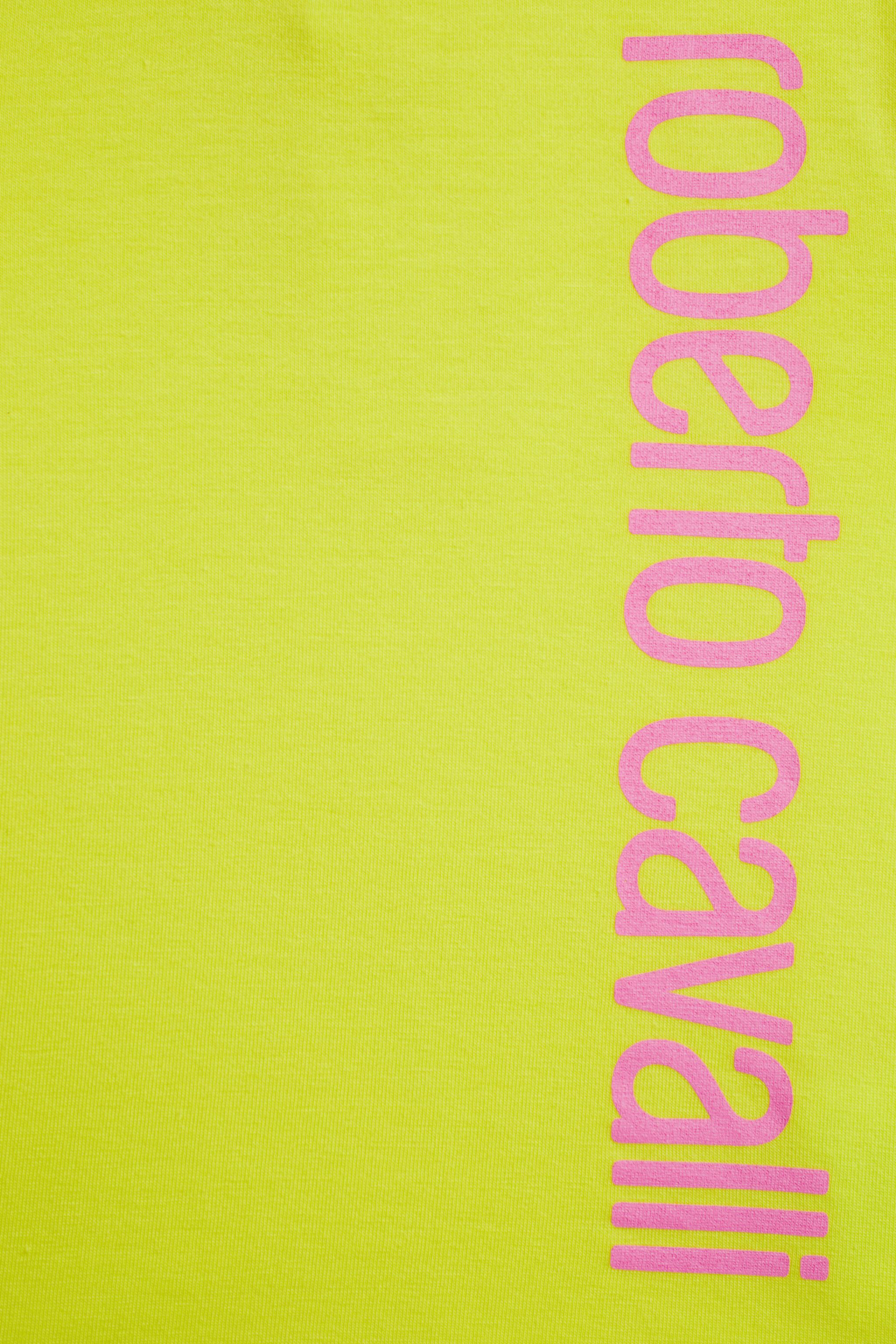 JU Yellow logo print T-shirt BLAZING YELLOW IJT635-JV025