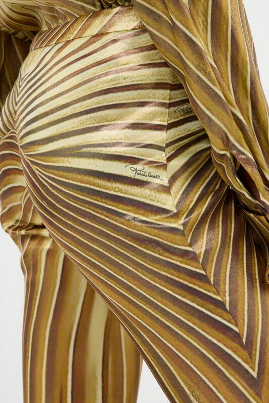 RC Flared Trousers with Ray Of Gold Print RC Flared Trousers with Ray Of Gold Print NATURAL/GOLD WWT200-FXS34