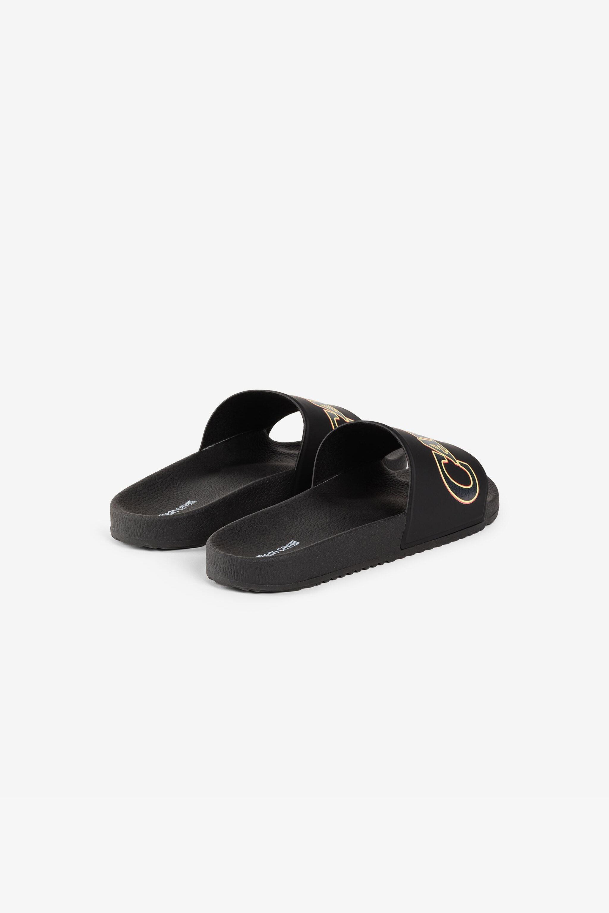 RC Sandalias con logo estampado Negro QRS018-PZG00