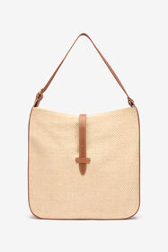 ${brand} Bolso De Hombro Grande Efecto Rafia ${colorDescription} ${masterID}