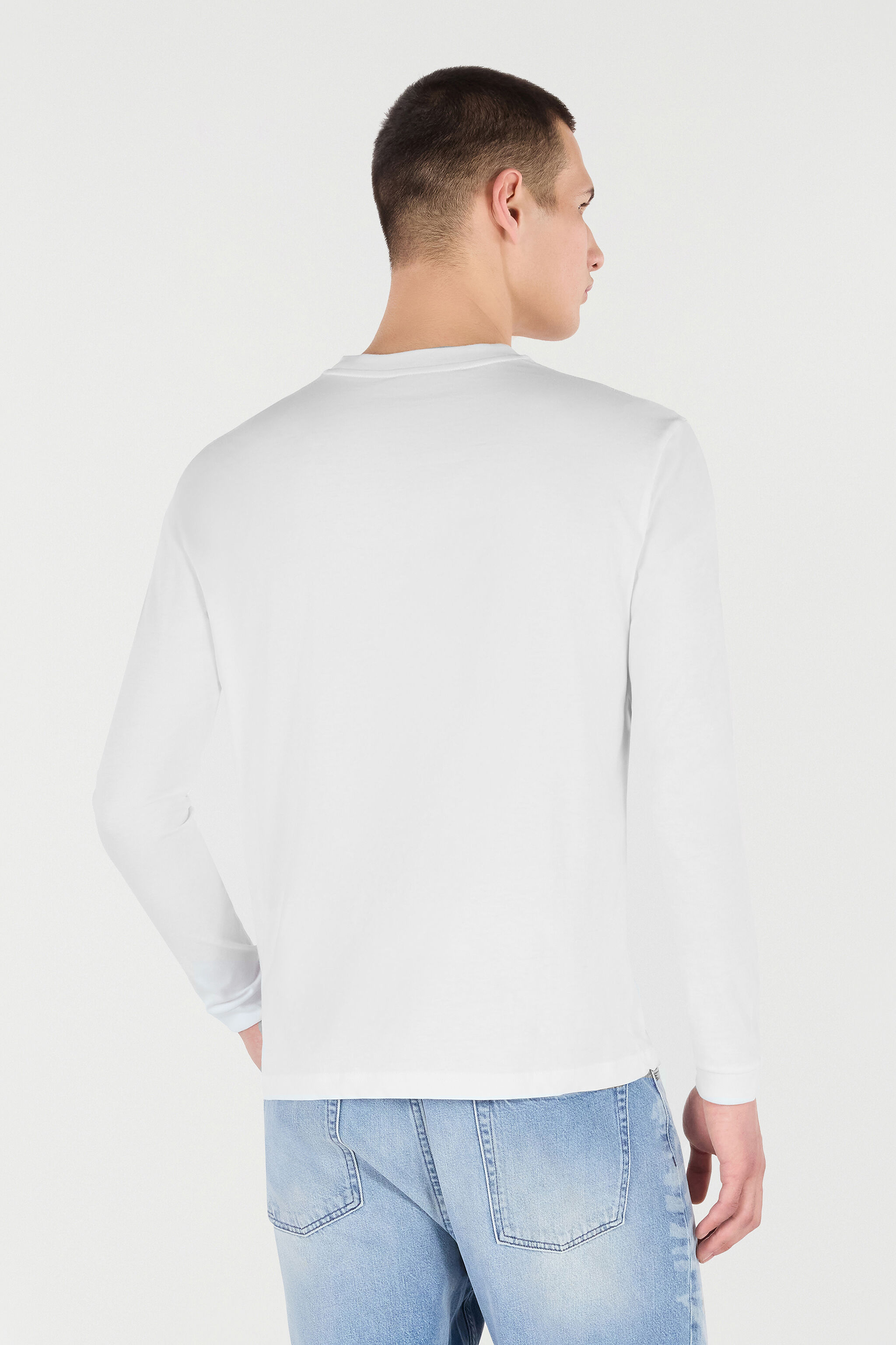 RC T-Shirt Mit Langen Ärmeln Und Logo Weiß POT61B-JD060