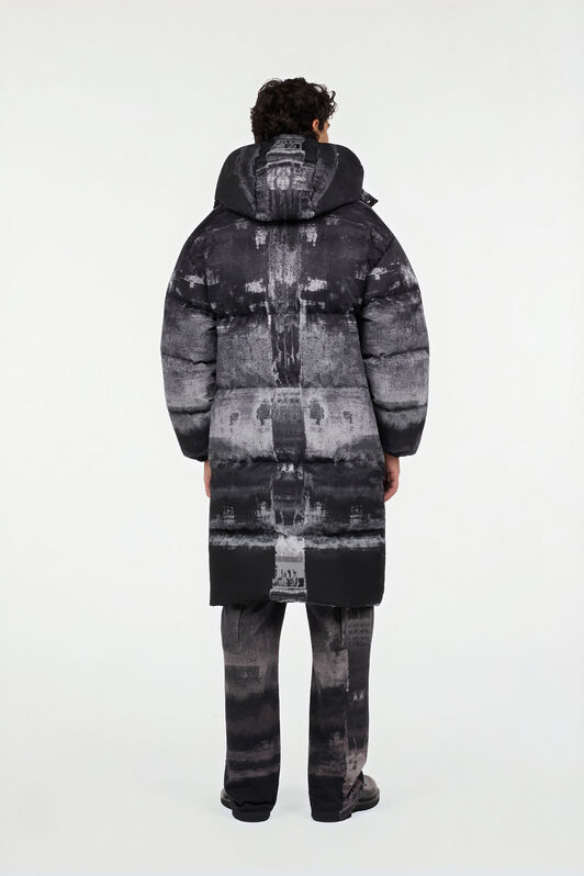 RC Grey Mélange Washed-Effect Down Jacket RC Grey Mélange Washed-Effect Down Jacket GREY MELANGE VNT815-9TP69