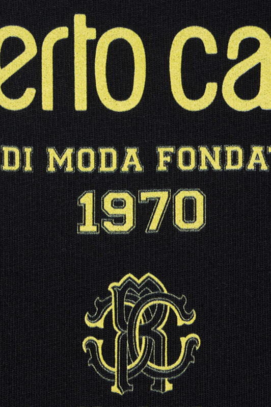 JU T-Shirt Nera Con Stampa Logata JU T-Shirt Nera Con Stampa Logata BLACK VJT60B-JD001