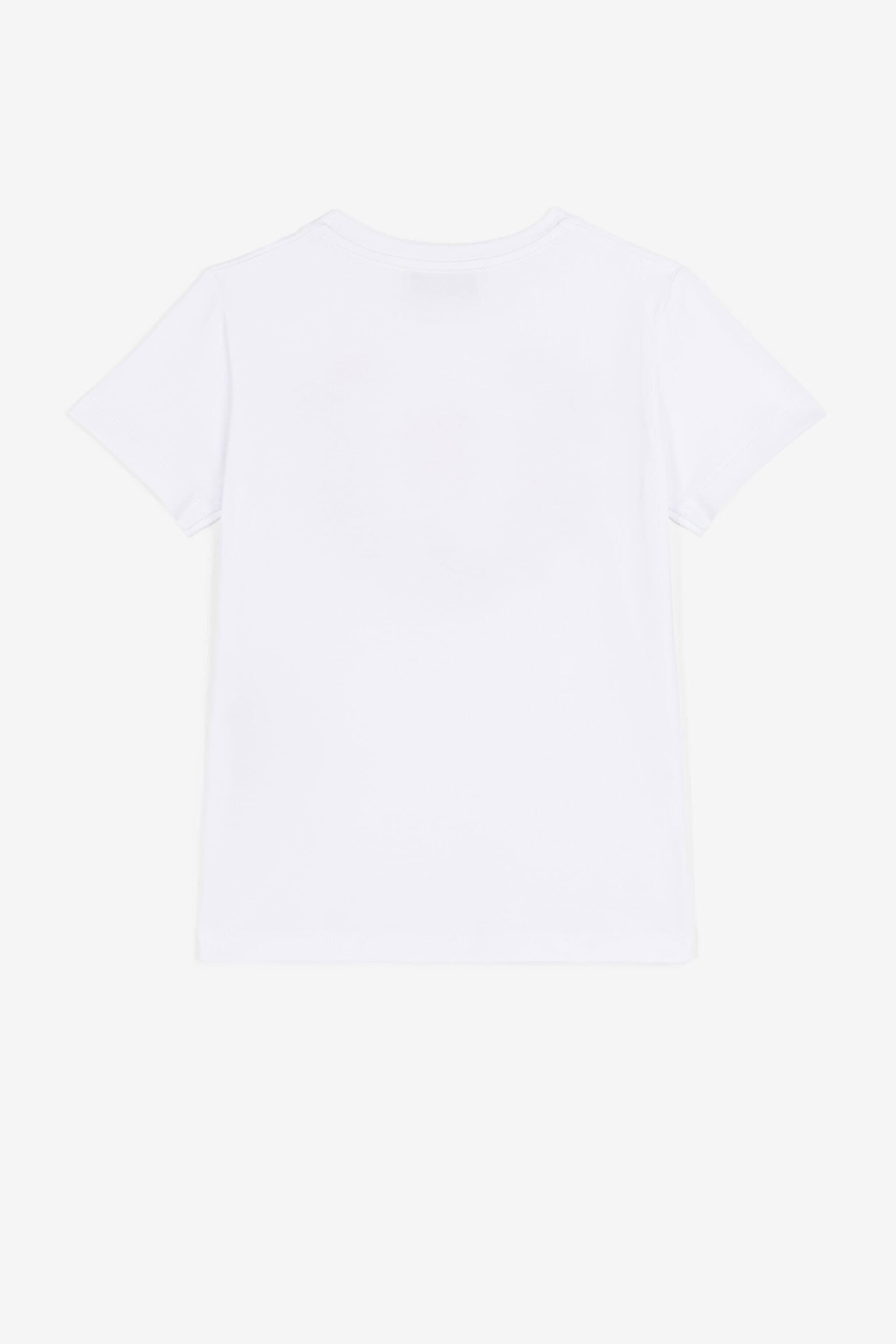 JU T-shirt fleuri à logo imprimé Blanc QJT658-JV025
