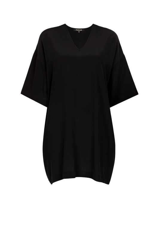 RC Silk Mini Dress Noir KOT10G-SY007