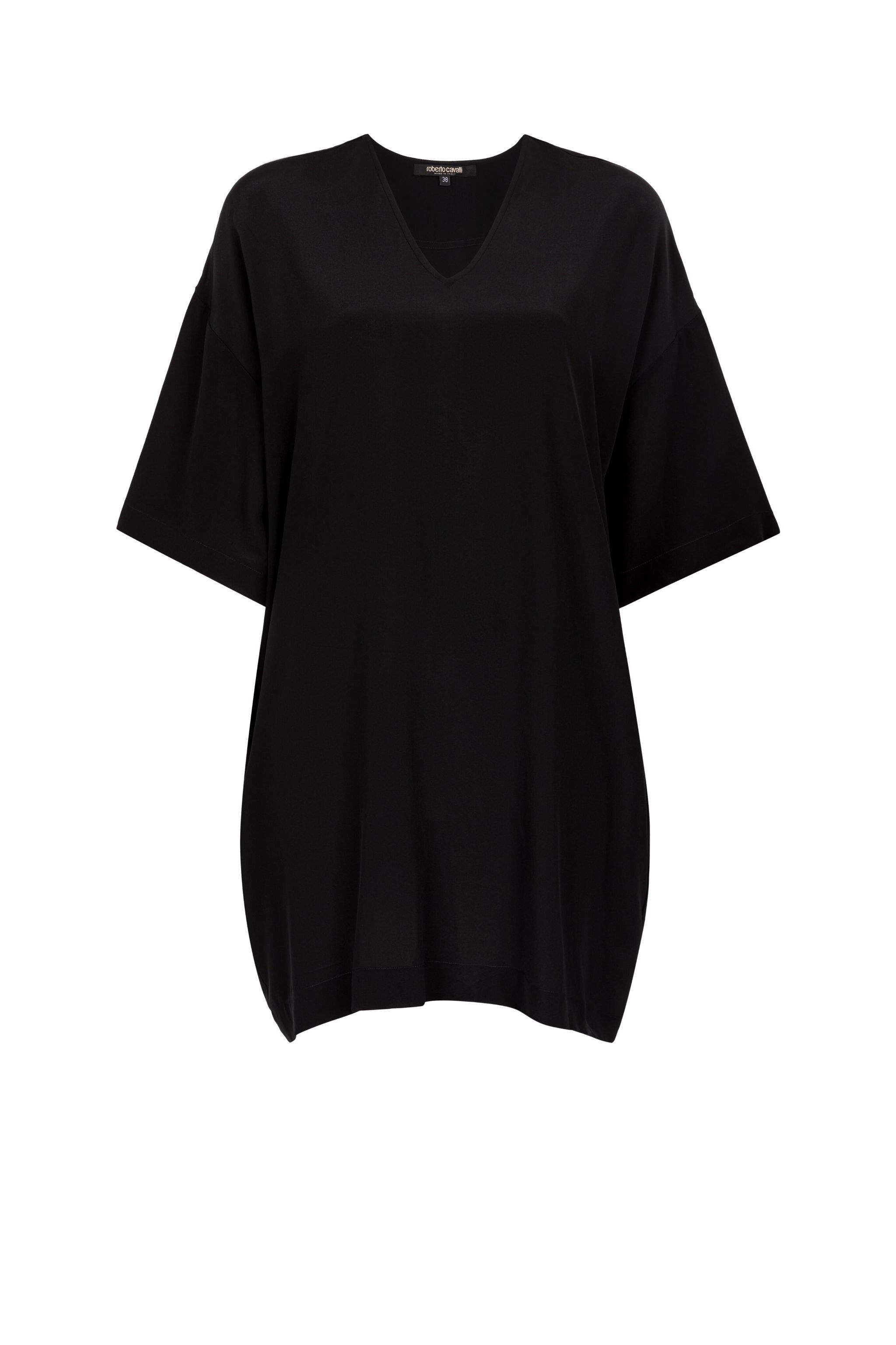 RC Silk Mini Dress Noir KOT10G-SY007