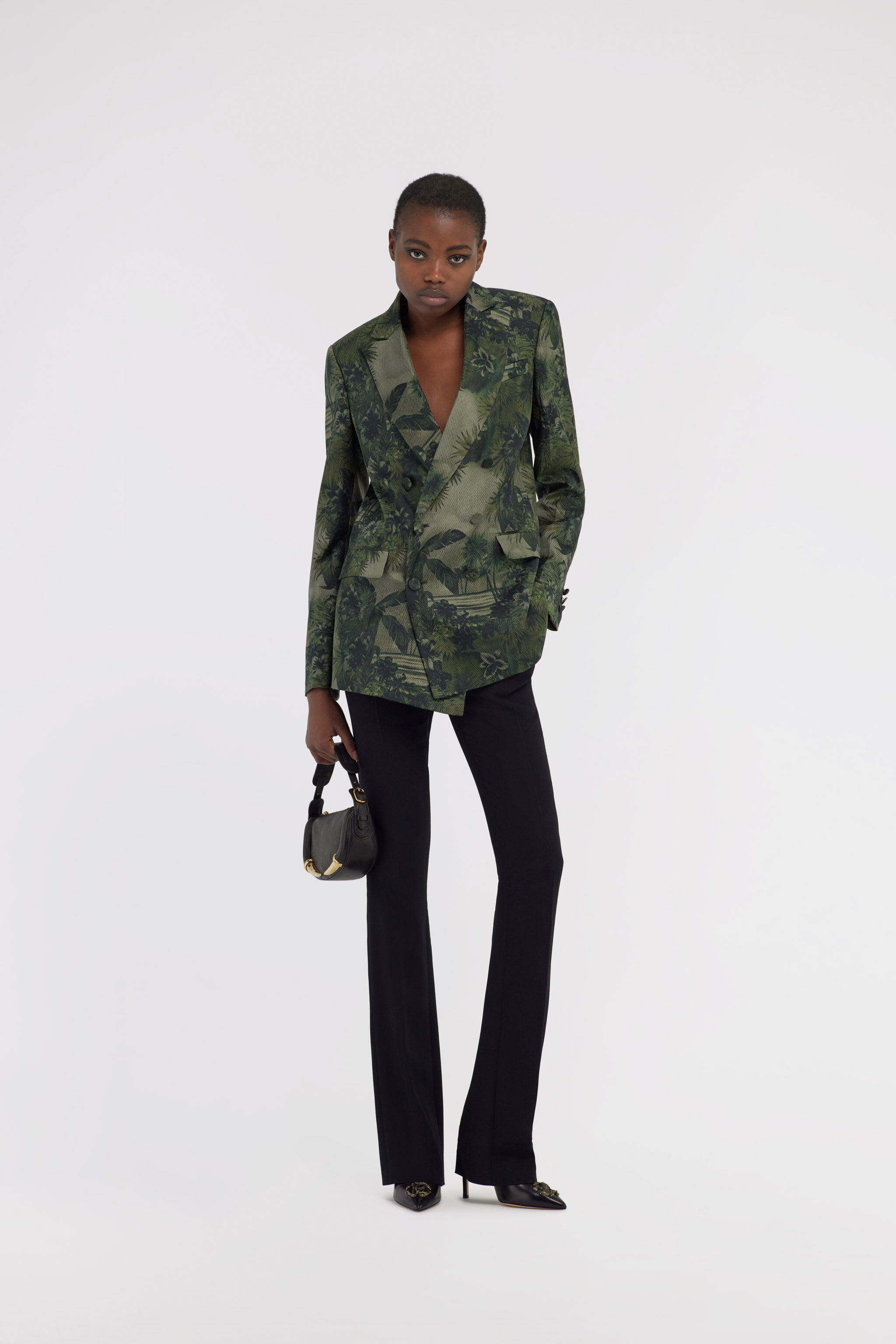 RC Hawaii Green print blazer Dunkelgrün SKT400-4QI84