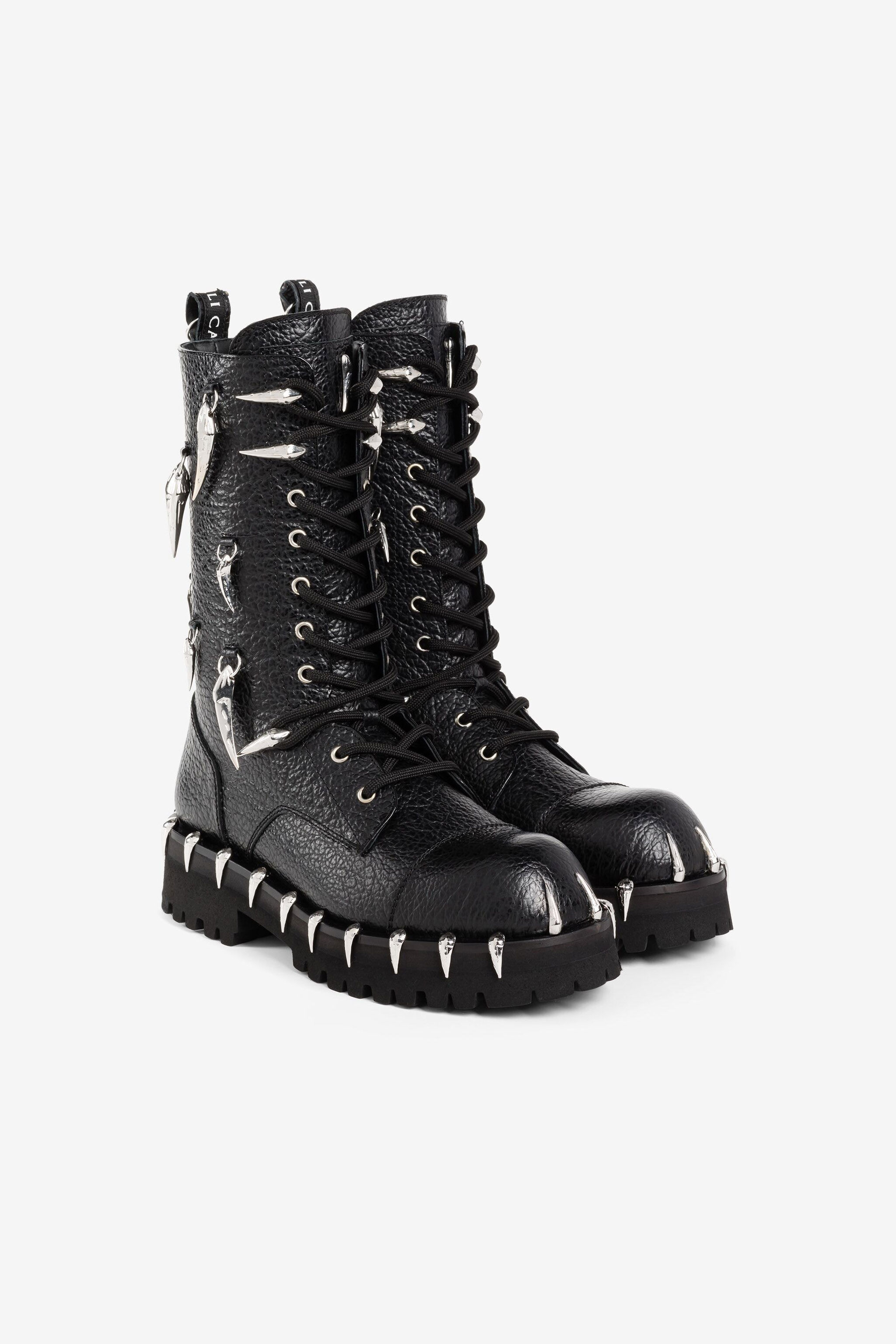 Printed combat boots on sale