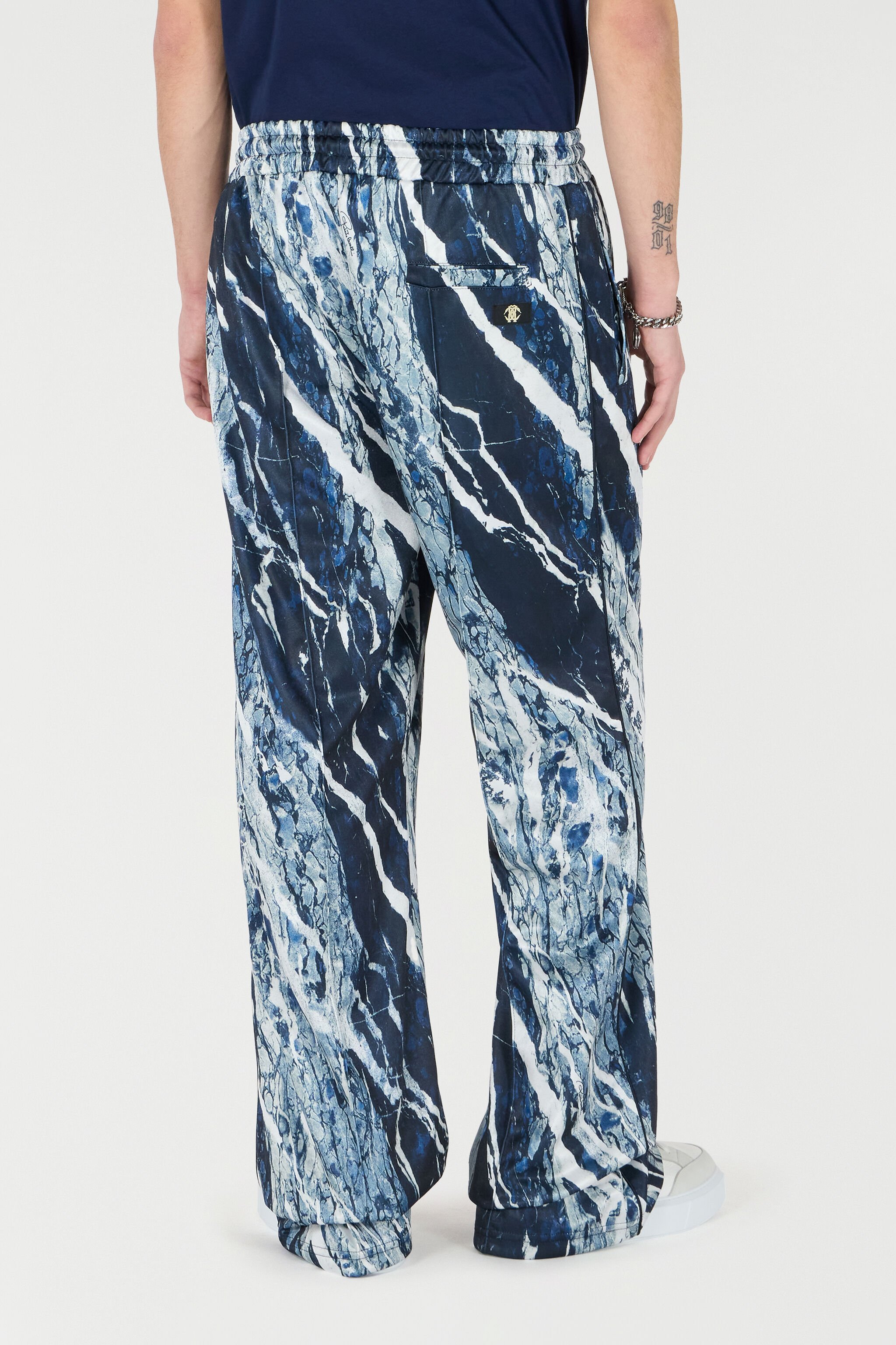 RC Sporthose mit Print Marble Dunkelblau URT25A-2QN22