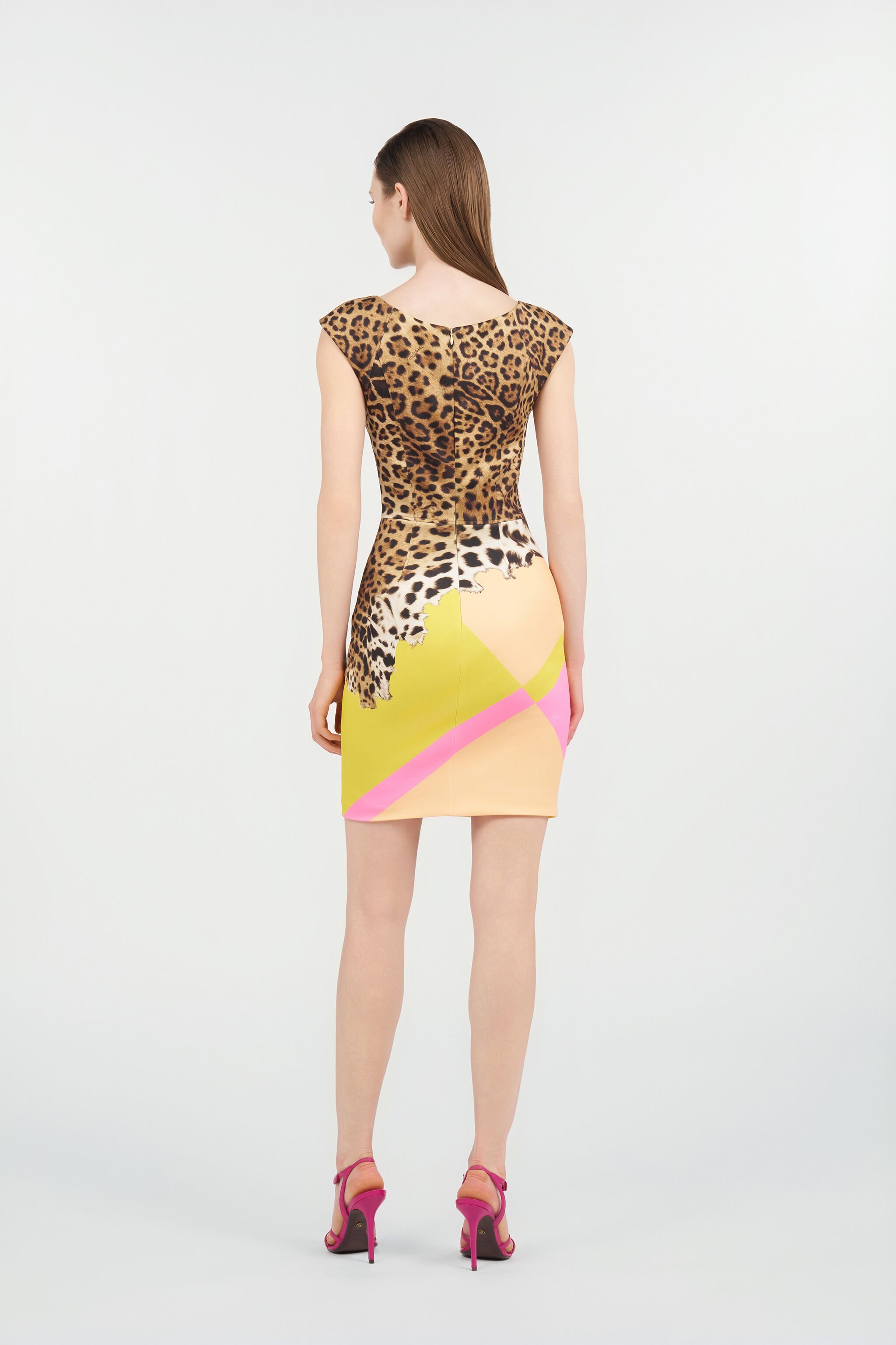 RC Pop Horse Print Mini Dress YELLOW WQT134-NBR33