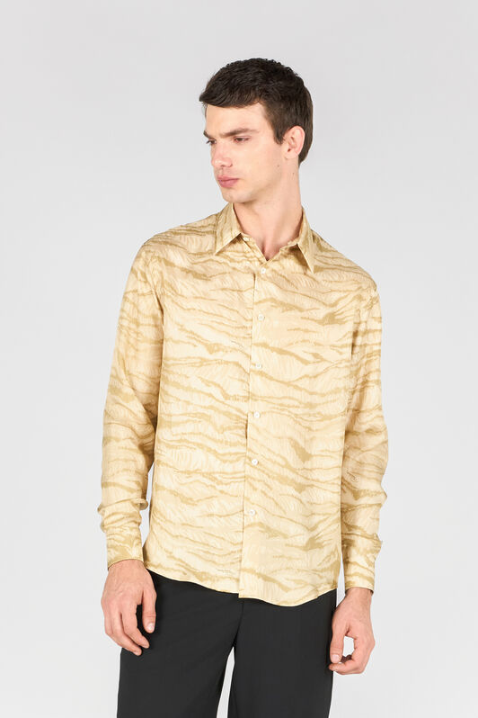 RC Bluse Mit Print Tiger Skin BEIGE OOT70A-2NO65