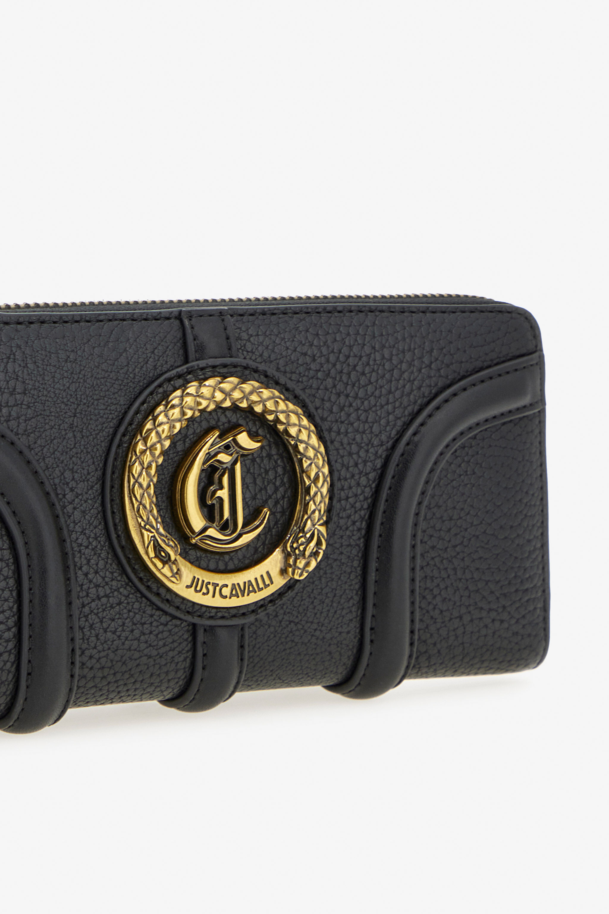 JC Just Cavalli Zip Wallet Black TFP054-TF513