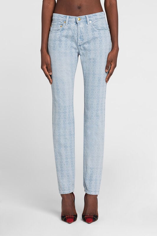 RC Jeans a gamba dritta con Monogram RC RC Jeans a gamba dritta con Monogram RC Azzurro PKJ232-DS007