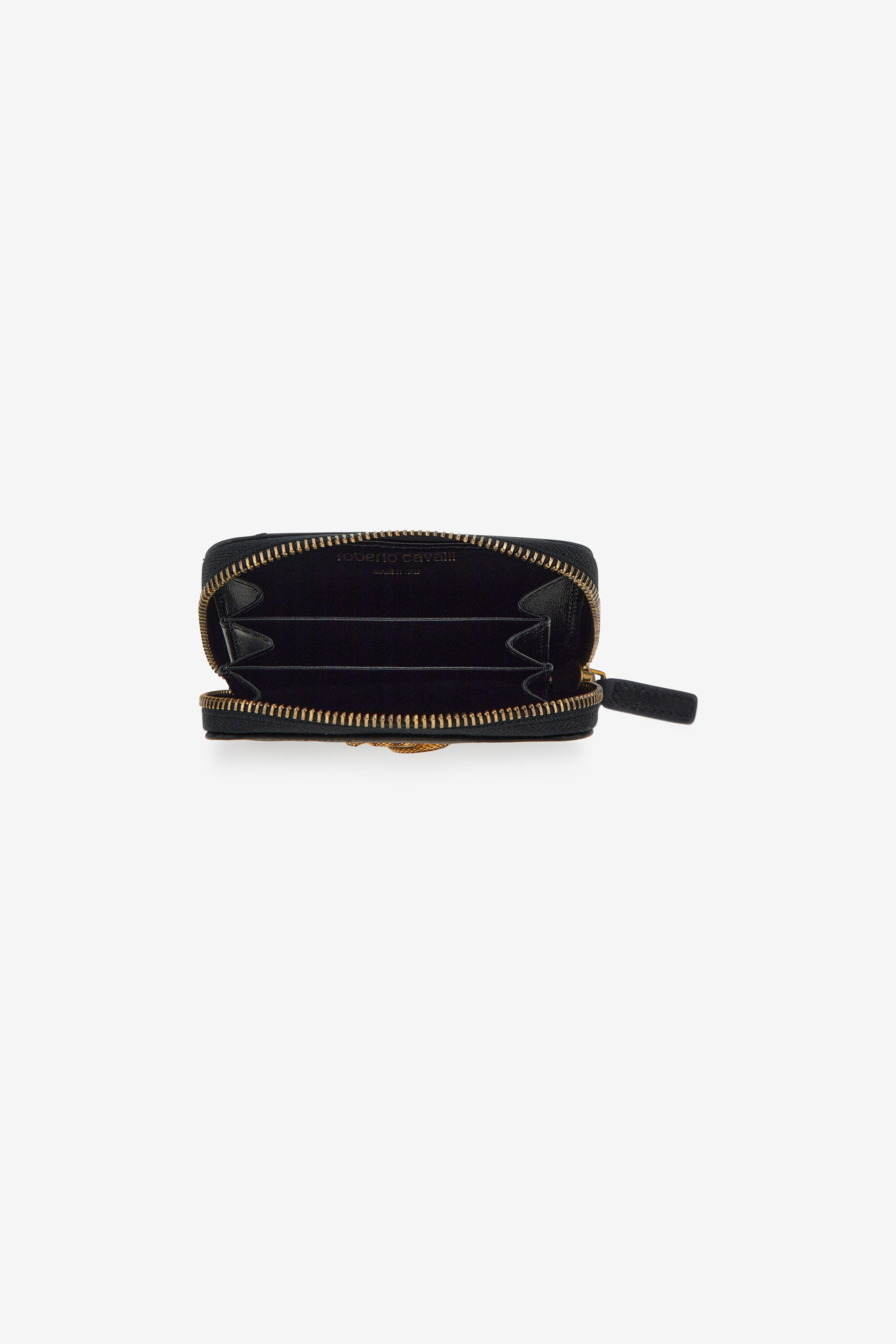 RC Small wallet with Monogram RC and zip Schwarz SKA003-PN462