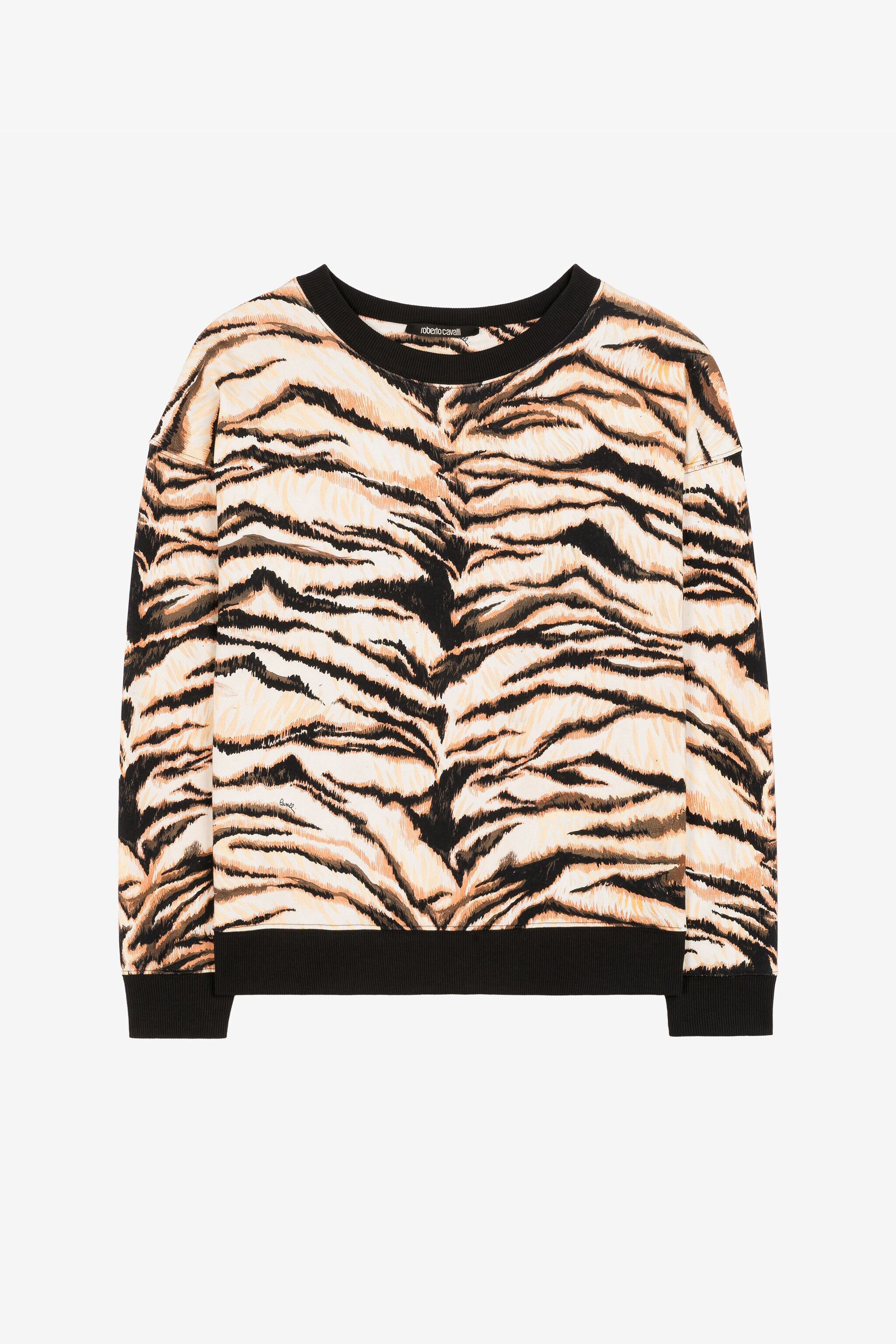 RC Freedom-Print Cotton Sweatshirt Light Brown RKT64C-2OH36