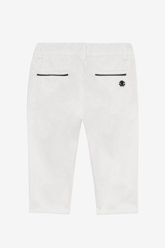 JU Pantaloni Con Monogram RC Bianco UJT216-RN012