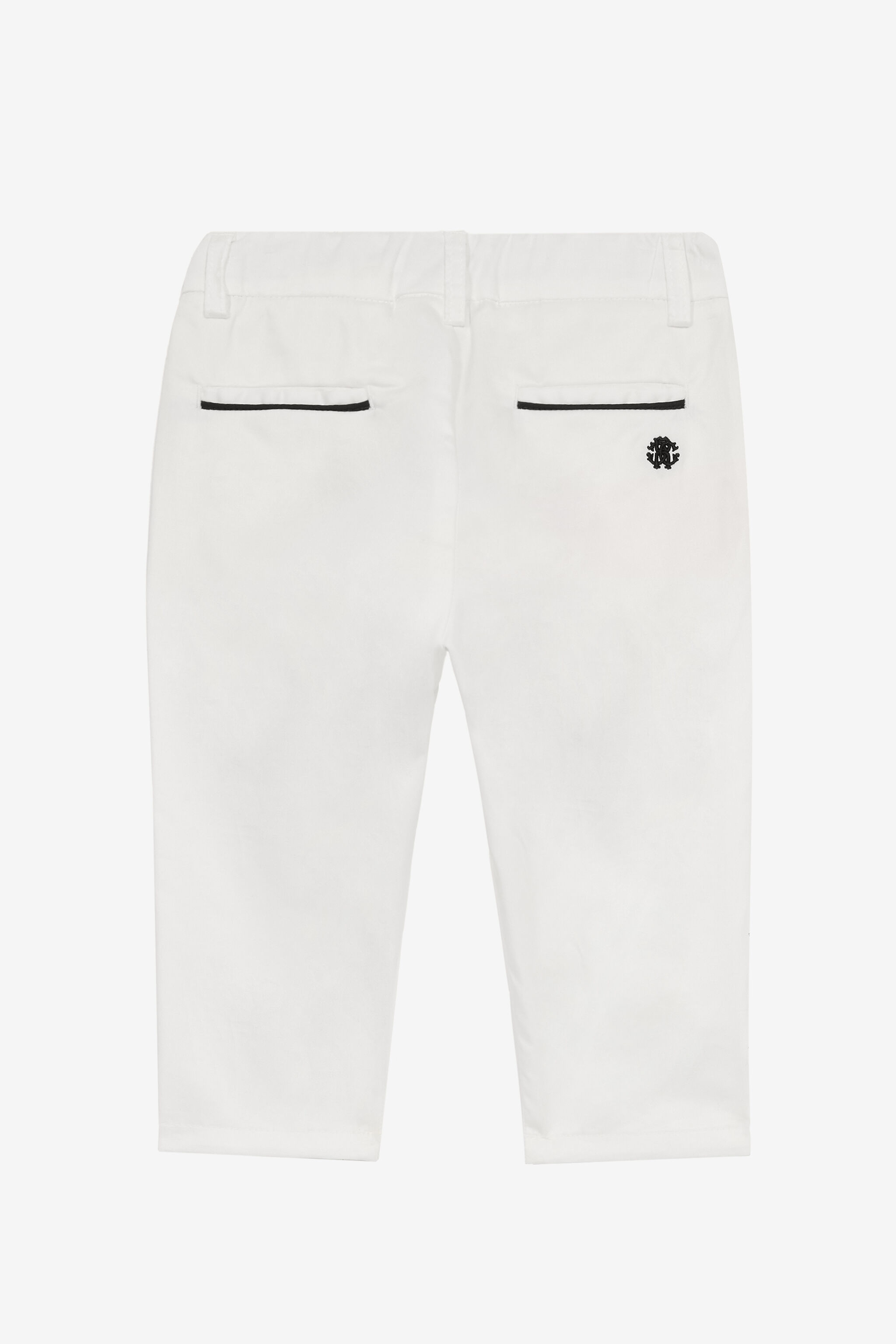 JU Pantaloni Con Monogram RC Bianco UJT216-RN012