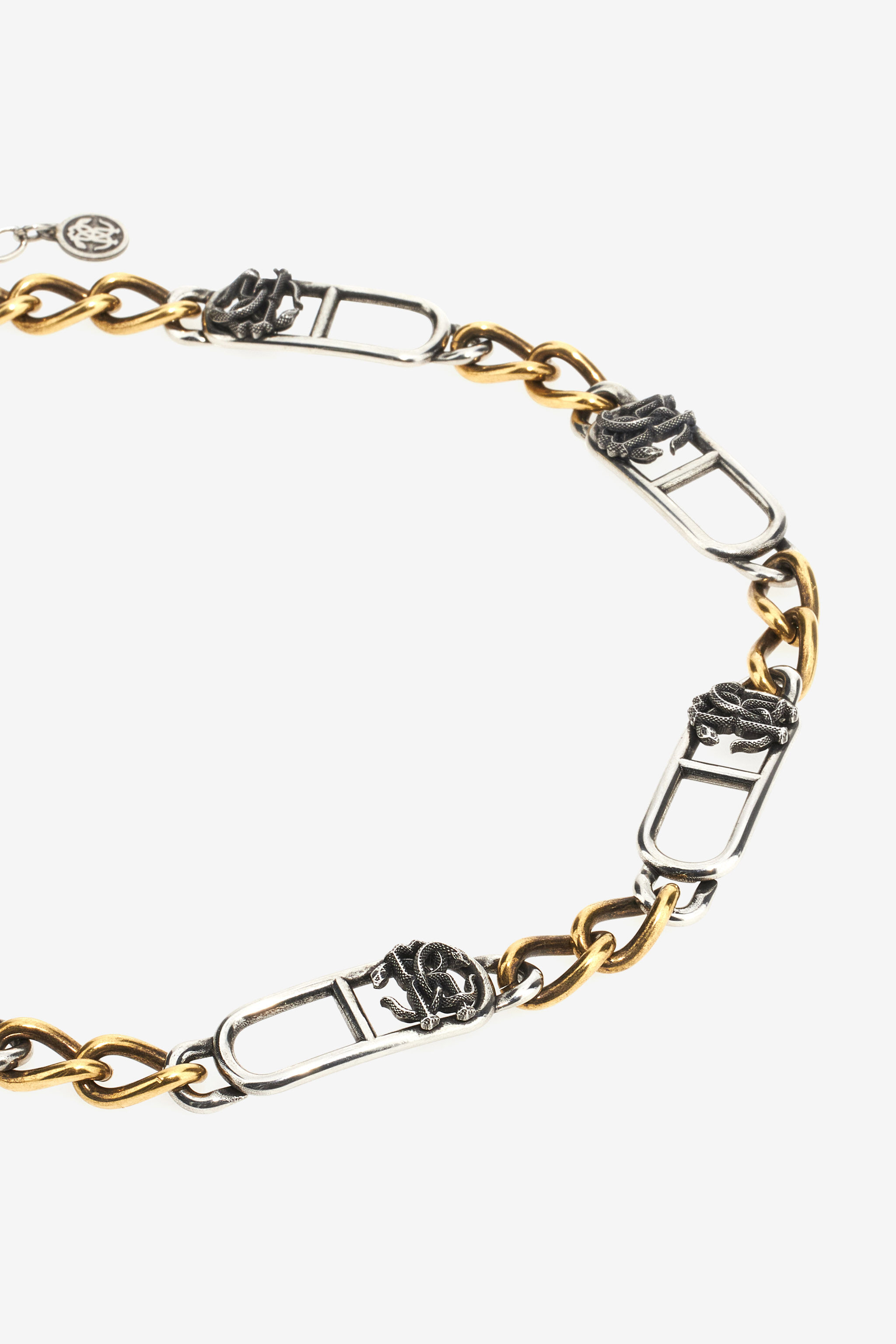 RC Necklace with Monogram RC Argent/Or SRG005-AM258