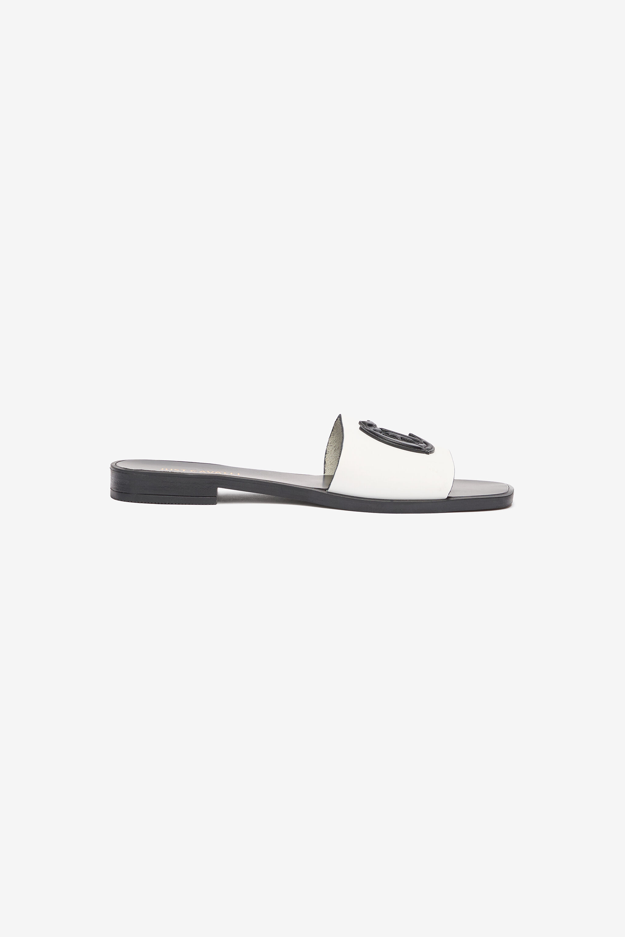 JC Mules Avec Monogramme JC Blanc UFS071-UF393
