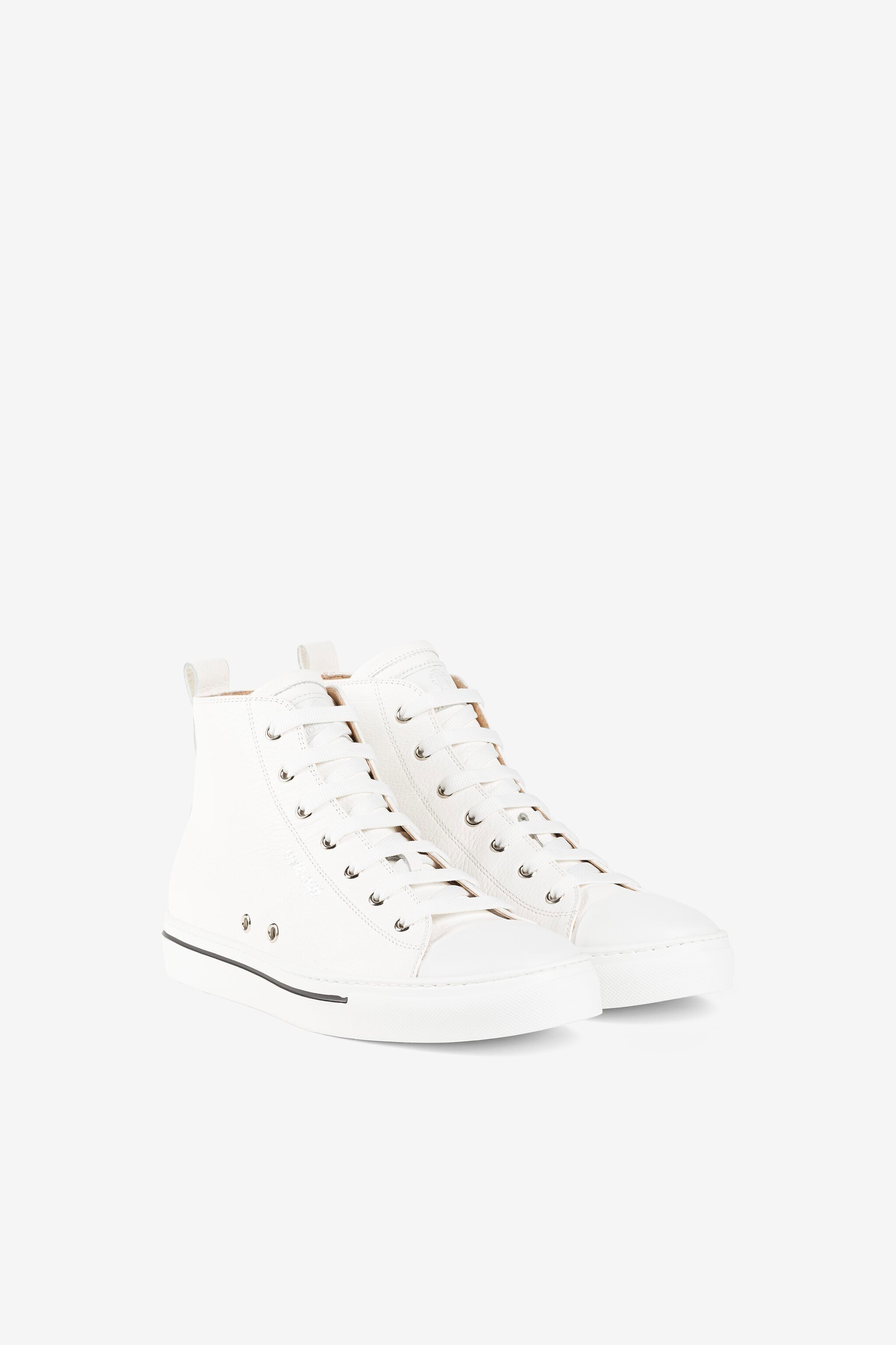 RC Logo-Print Hi-Top Sneakers White JSS00F-PNO01