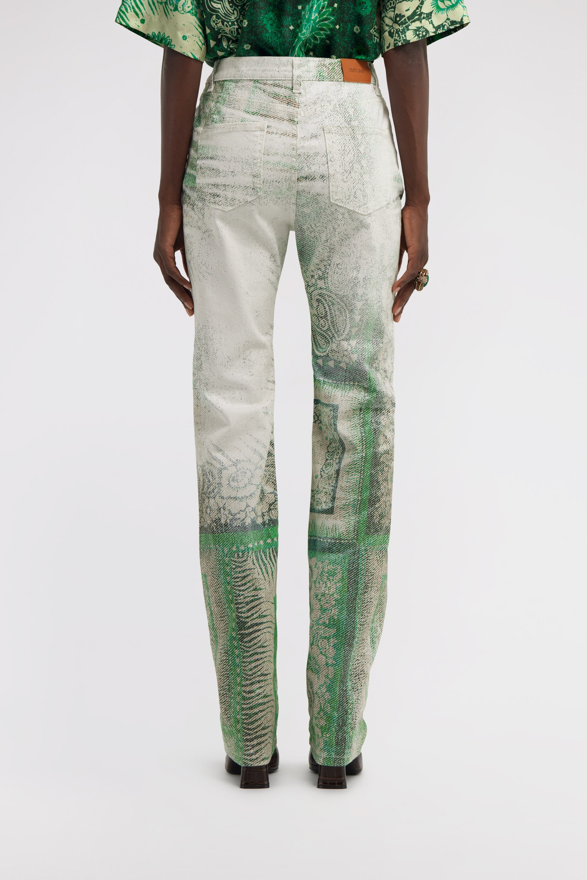 RC Bandana Print Jeans Green TKJ218-DAN11