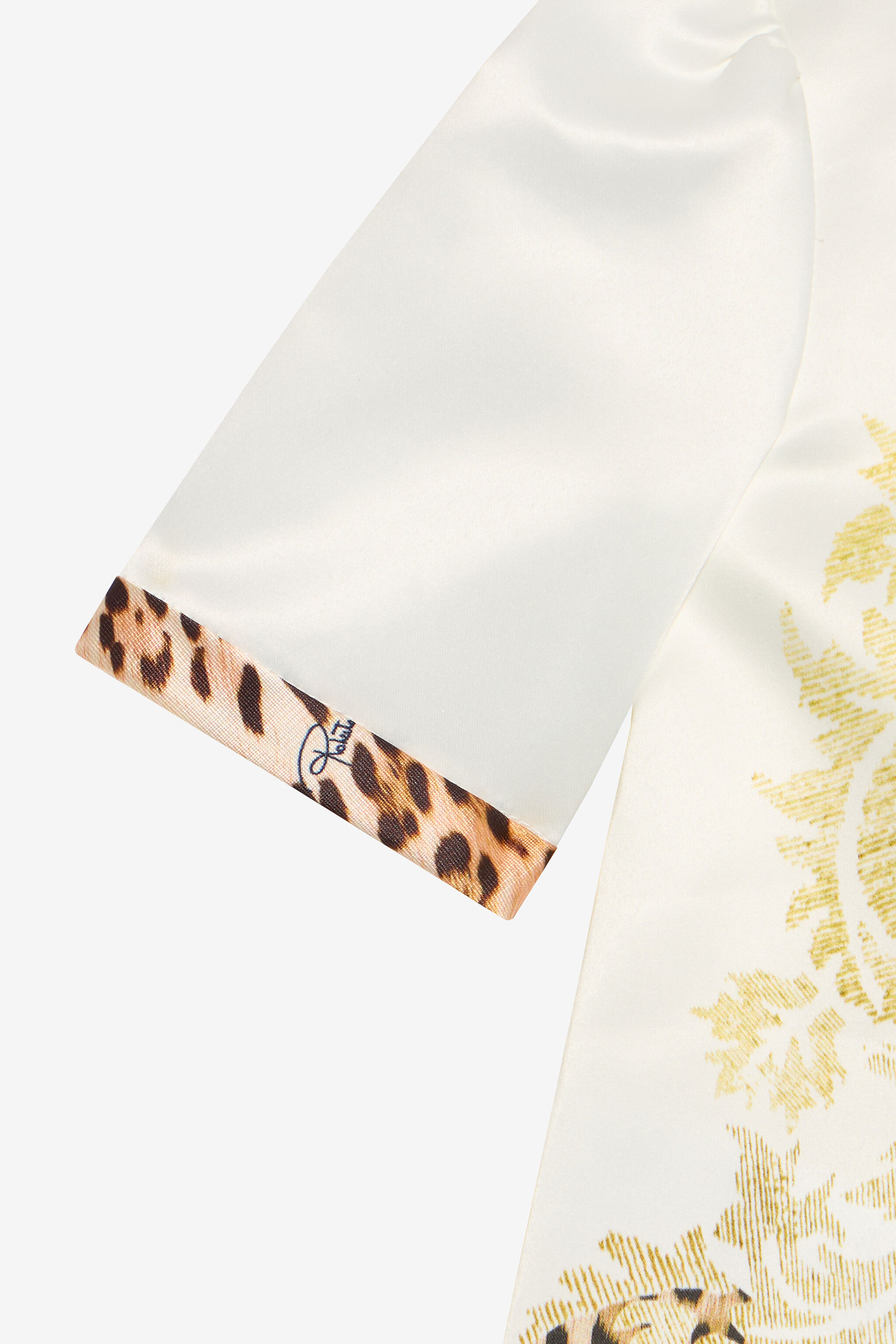JU Abito Bianco Latte Con Inserti Jaguar Skin MILKY WHITE VJT111-RDJ02