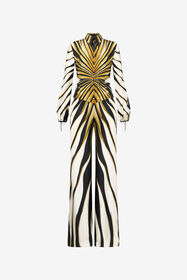 ${brand} Tuta In Seta Stampa Ray Of Gold ${colorDescription} ${masterID}