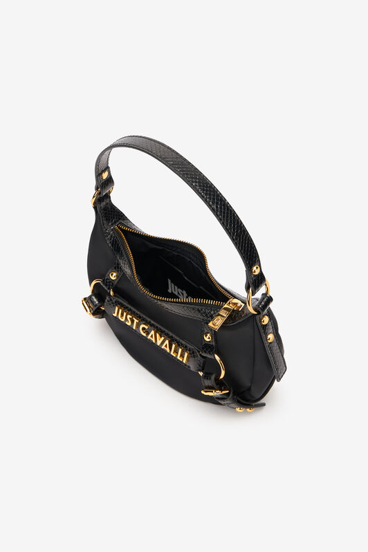 JC Hobo-Tasche Mit Riemchen Und Logo Schwarz UFB095-UF464