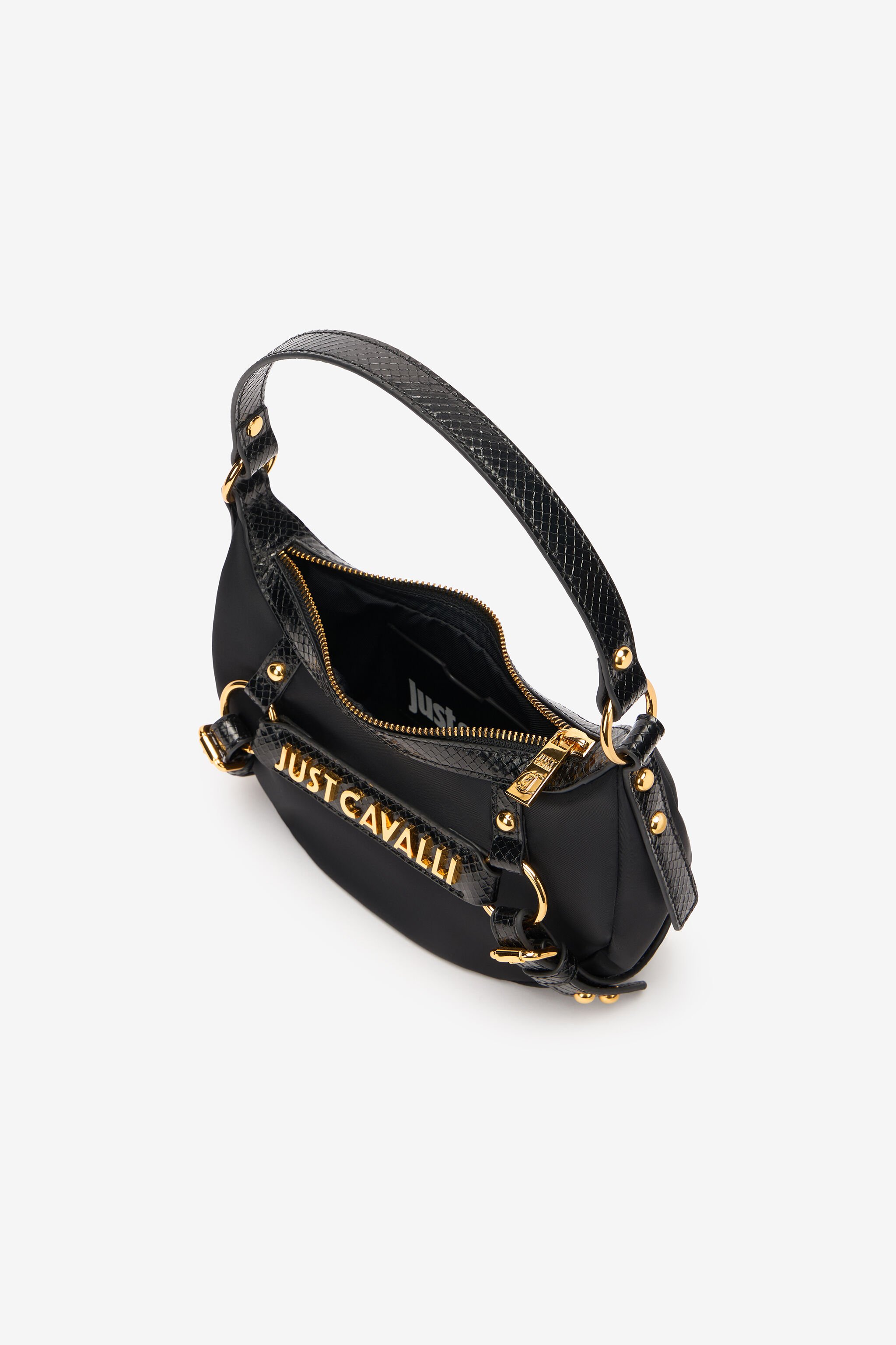 JC Hobo-Tasche Mit Riemchen Und Logo Schwarz UFB095-UF464