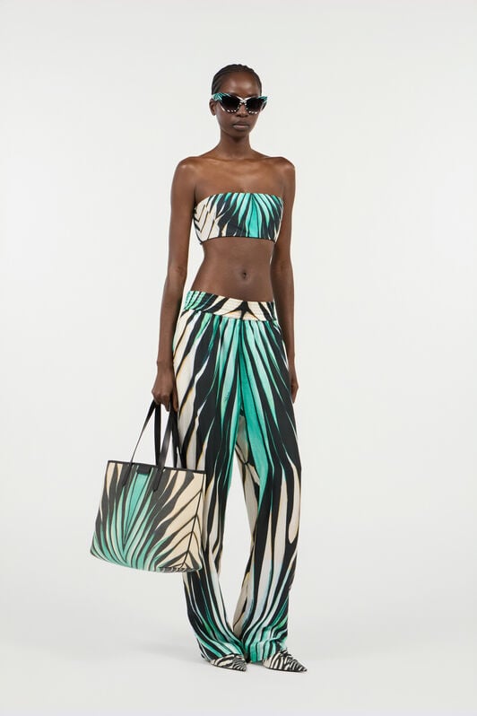 RC Ray Of Sea Print Bandeau Top RC Ray Of Sea Print Bandeau Top TURCHESE VKT602-RLM33