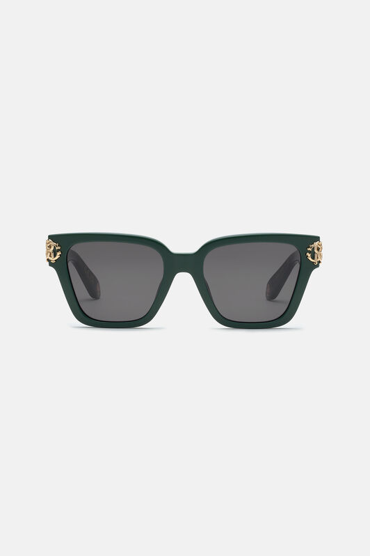 RC Occhiale da sole Roberto Cavalli Monogram Collection Verde scuro SALD36-ID137