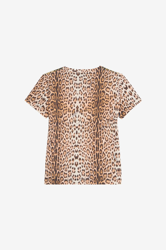 JU T-Shirt Bianco Latte Con Stampa Jaguar Skin MILKY WHITE VJT62C-JD001